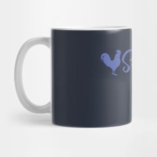 September Baja Blue Rooster Mug